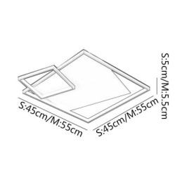 Luminária de teto moderna quadrada, luminárias inteligentes para ambientes internos