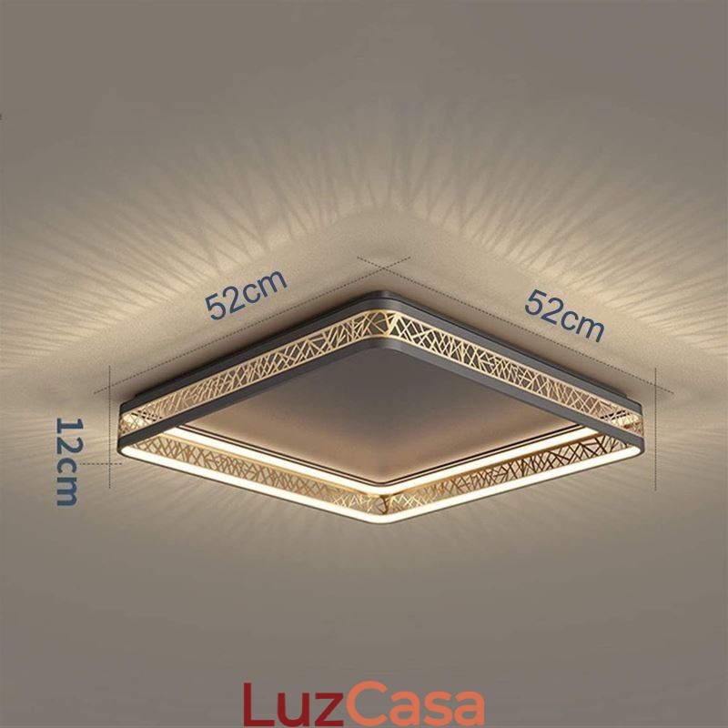 Luminária de teto ninho de pássaro lâmpada quadrada luminárias modernas