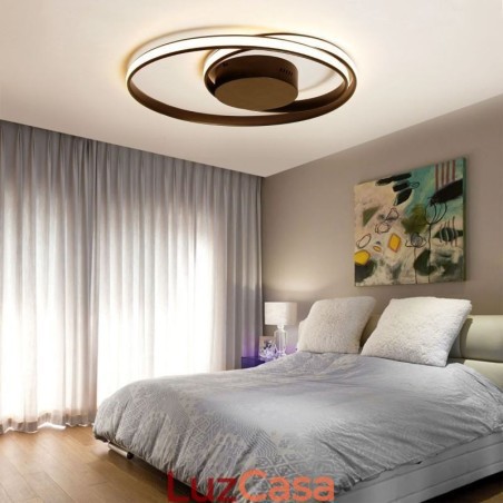 Luzes de teto modernas Lâmpadas redondas duplas Luzes de teto modernas Lâmpadas redondas duplas