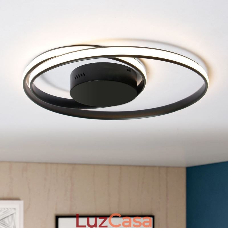 Luzes de teto modernas Lâmpadas redondas duplas