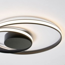 Luzes de teto modernas Lâmpadas redondas duplas