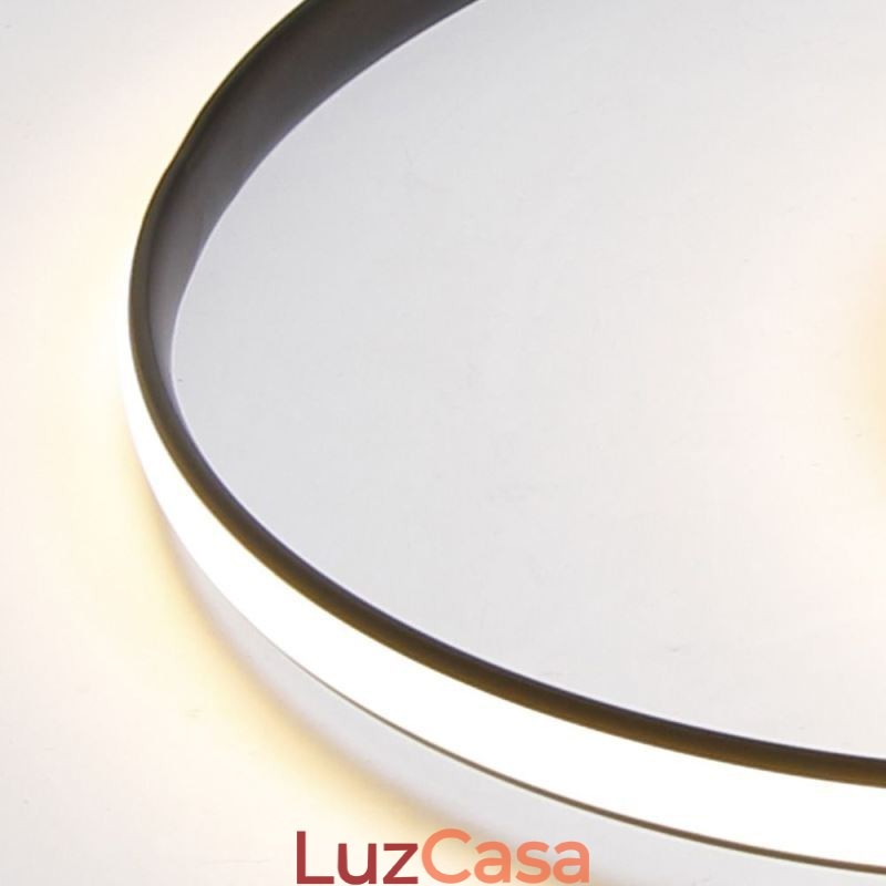 Luzes de teto modernas Lâmpadas redondas duplas