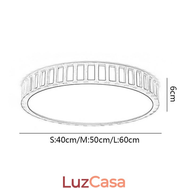 Luminária japonesa de teto de madeira