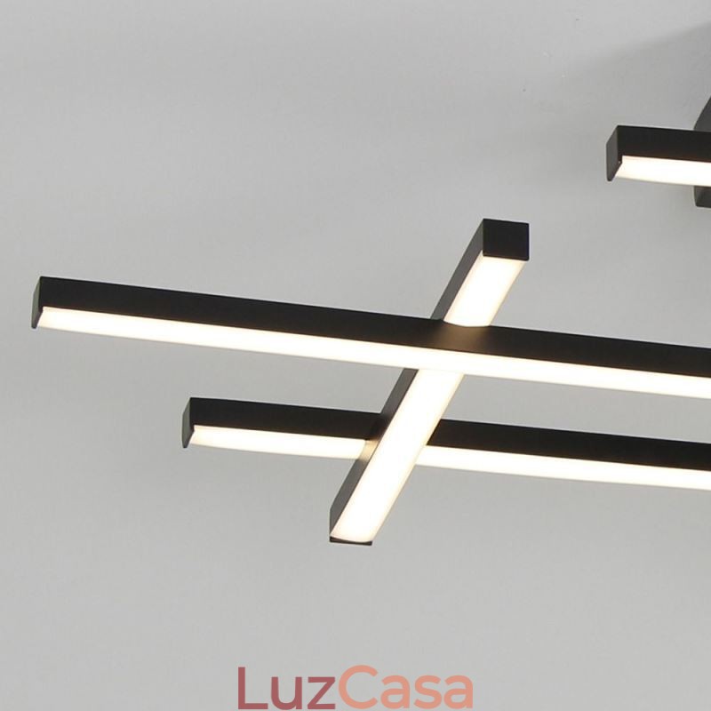 Luminária de teto embutida em alumínio