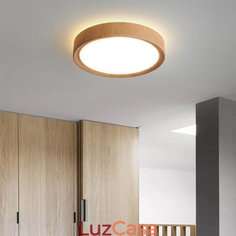 Luzes de teto de madeira Lâmpada de teto japonesa