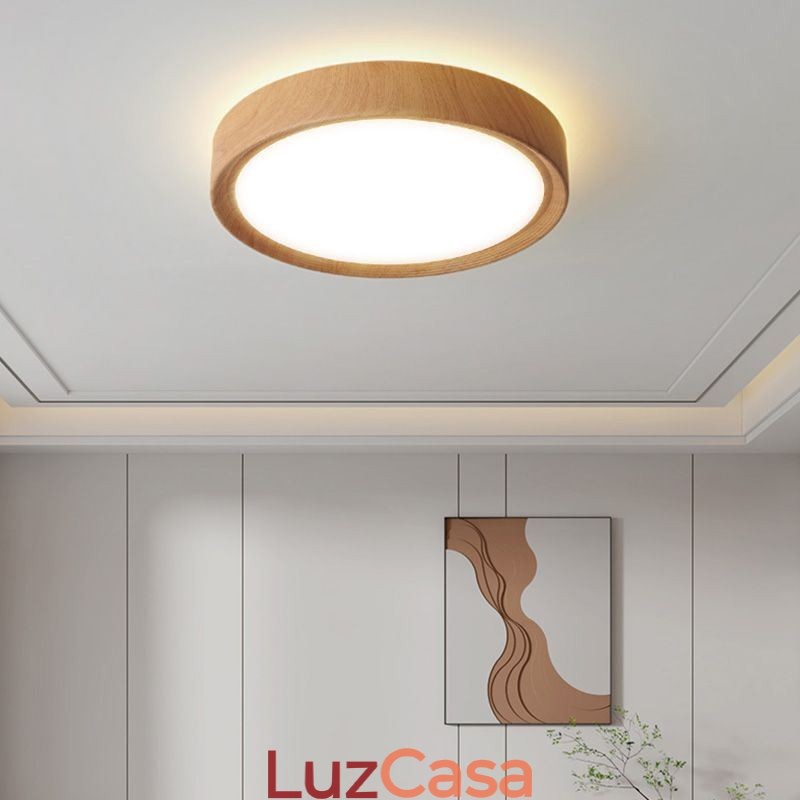Luzes de teto de madeira Lâmpada de teto japonesa