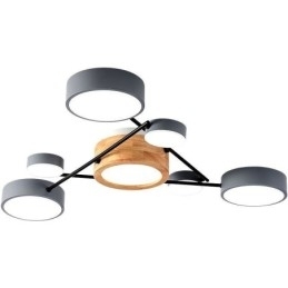 Luminária de teto acrílica com formato molecular moderno