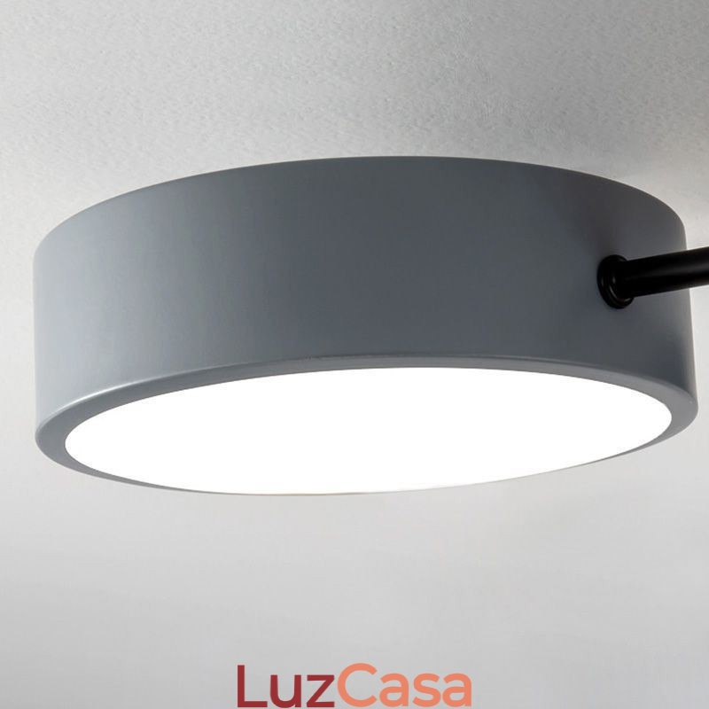 Luminária de teto acrílica com formato molecular moderno