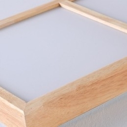 Luminária de teto moderna estilo minimalista de madeira embutida luminária de teto