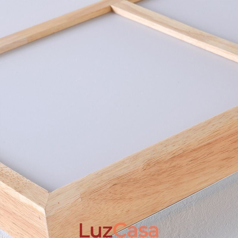 Luminária de teto moderna estilo minimalista de madeira embutida luminária de teto