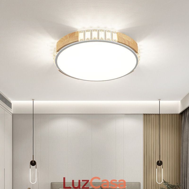 Luminária de teto japonesa minimalista embutida
