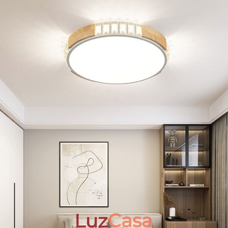 Luminária de teto japonesa minimalista embutida