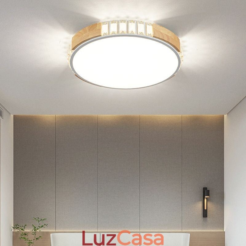 Luminária de teto japonesa minimalista embutida