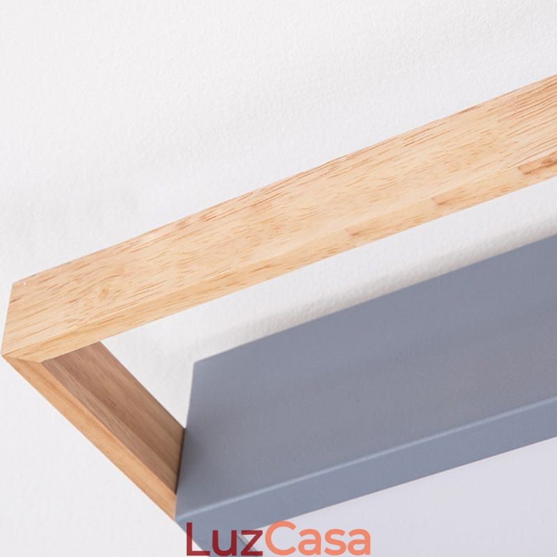Luminária de teto moderna com emenda retangular