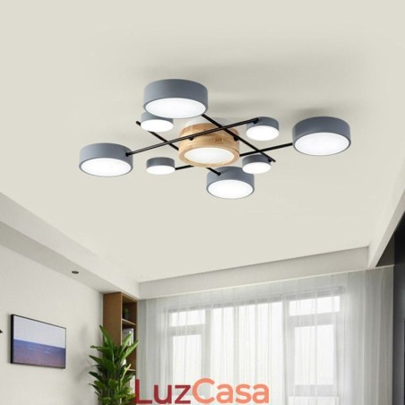 Luminária de teto moderna com emenda de quatro lados Luminária de teto moderna com emenda de quatro lados