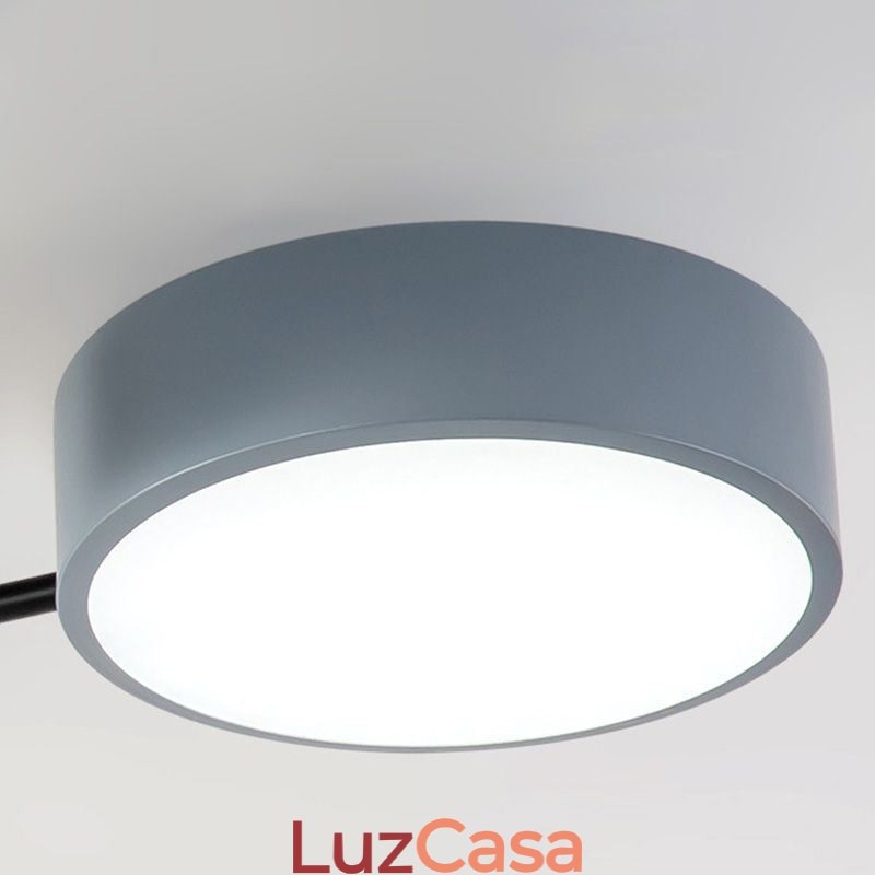 Luminária de teto moderna com emenda de quatro lados