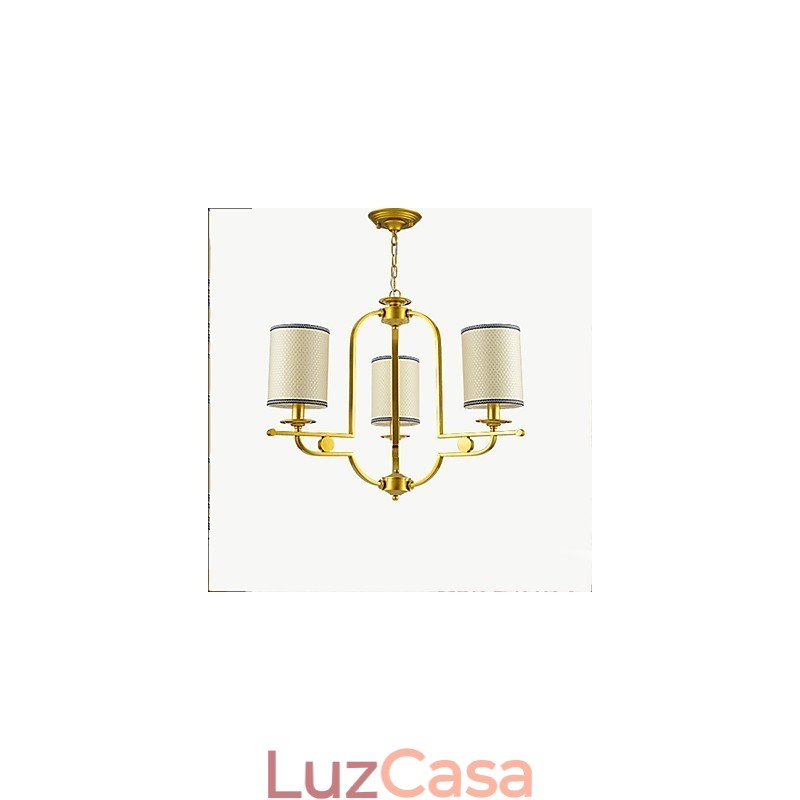 Lustre de Metal Contemporâneo Moderno