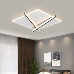 Luminária de teto nórdica com design de relógio de arte e luminária de teto