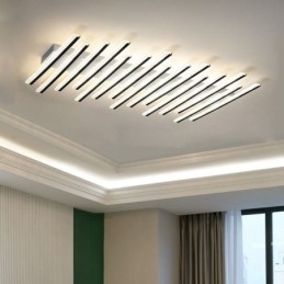 Luminária de teto criativa com teclas de piano