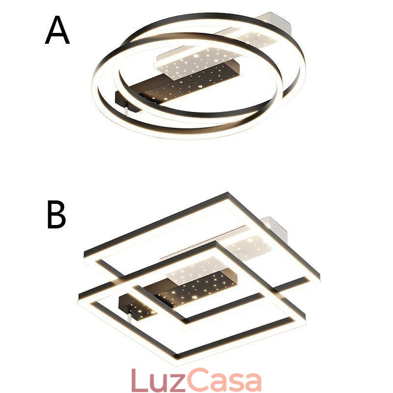 Luminárias de teto modernas Luminárias de teto em forma de estrela