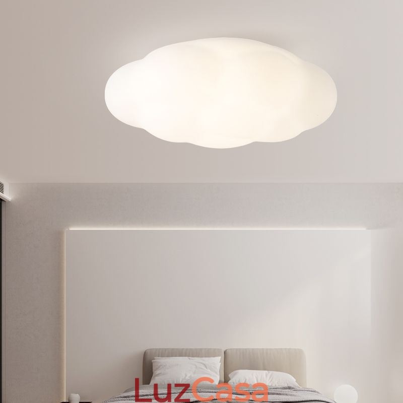 Luminária de teto nórdica em forma de nuvem