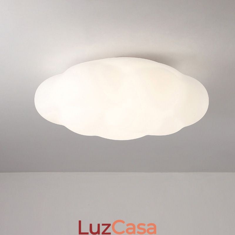 Luminária de teto nórdica em forma de nuvem