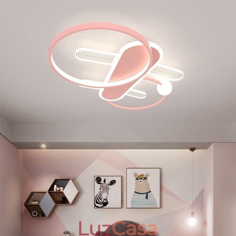 Luminária de teto Cartoon Plane Luz de teto