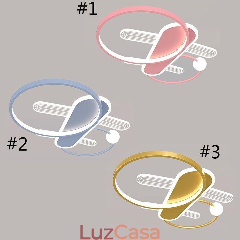 Luminária de teto Cartoon Plane Luz de teto