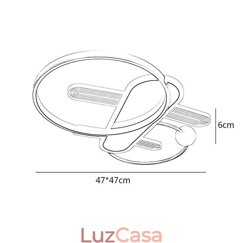 Luminária de teto Cartoon Plane Luz de teto