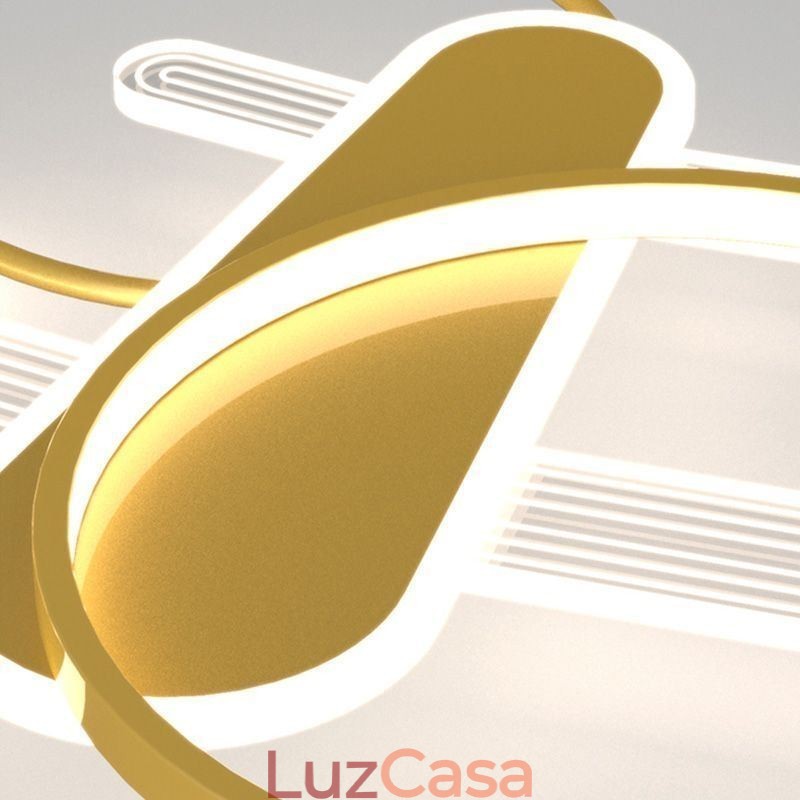 Luminária de teto Cartoon Plane Luz de teto