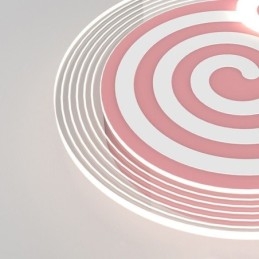Luminária de teto moderna Lollipop Luz de teto infantil