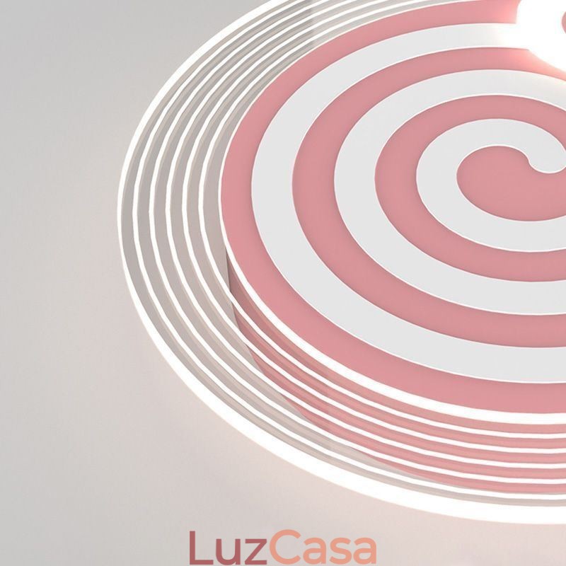 Luminária de teto moderna Lollipop Luz de teto infantil