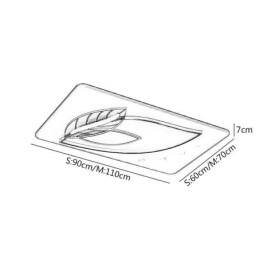 Luminária de teto de luxo com design criativo de folhas