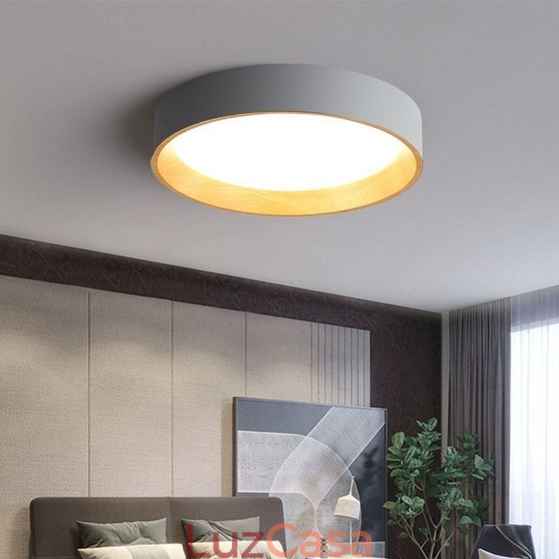 Luminária de teto moderna minimalista embutida no painel