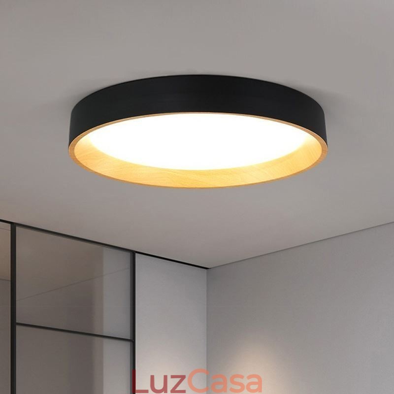 Luminária de teto moderna minimalista embutida no painel
