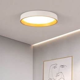 Luminária de teto moderna minimalista embutida no painel