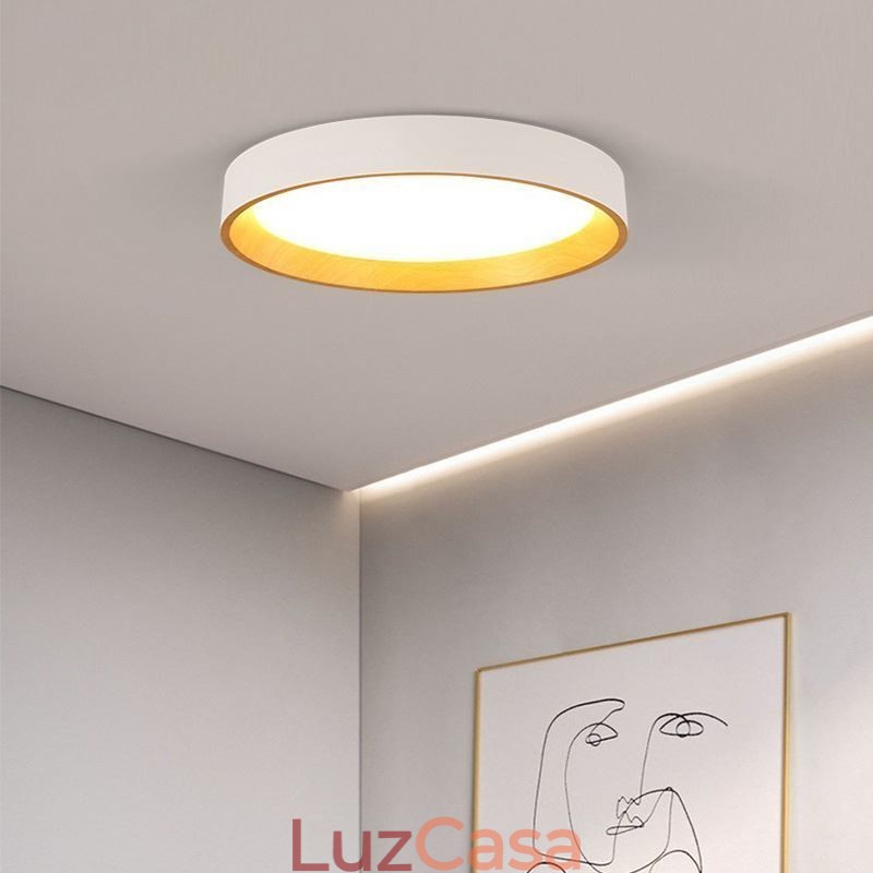 Luminária de teto moderna minimalista embutida no painel