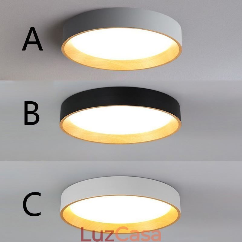 Luminária de teto moderna minimalista embutida no painel