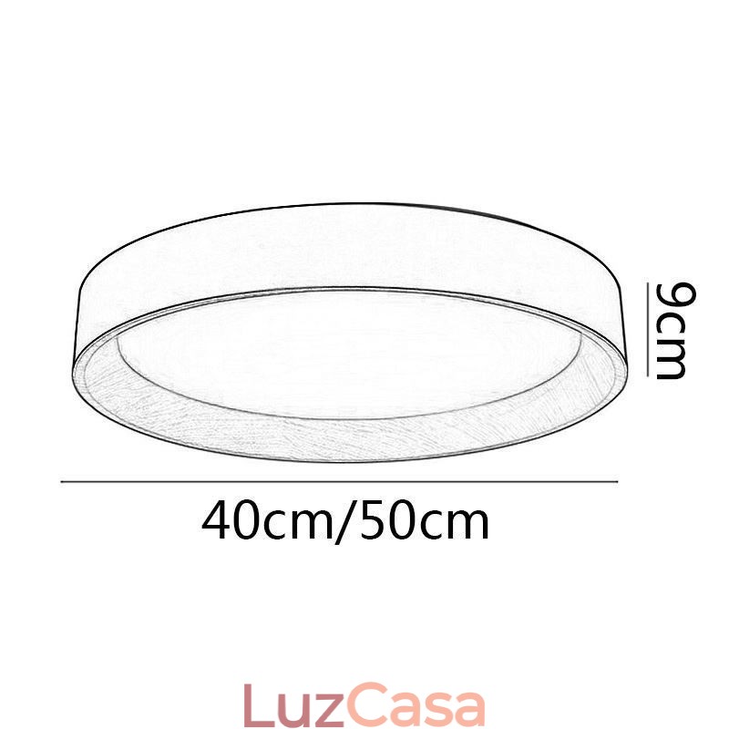 Luminária de teto moderna minimalista embutida no painel
