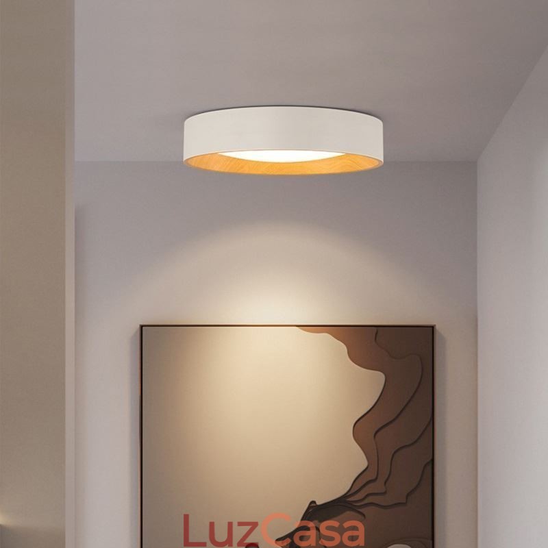 Luminária de teto moderna minimalista embutida no painel