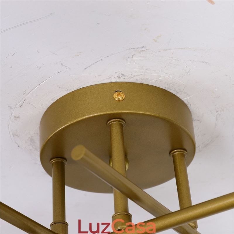 Luminária de teto embutida com 4 soquetes para luz