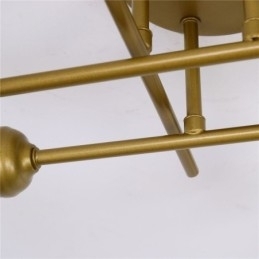 Luminária de teto embutida com 4 soquetes para luz