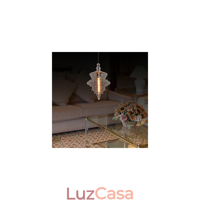 Luminária pendente moderna com 1 luz