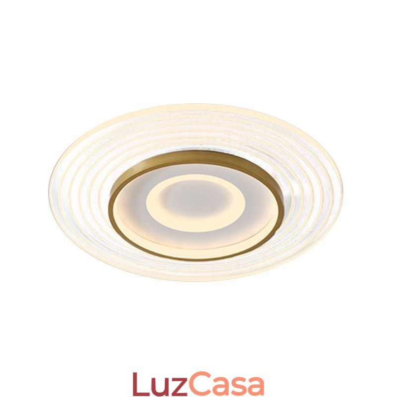 Luminária de teto moderna embutida redonda