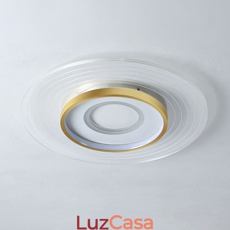 Luminária de teto moderna embutida redonda