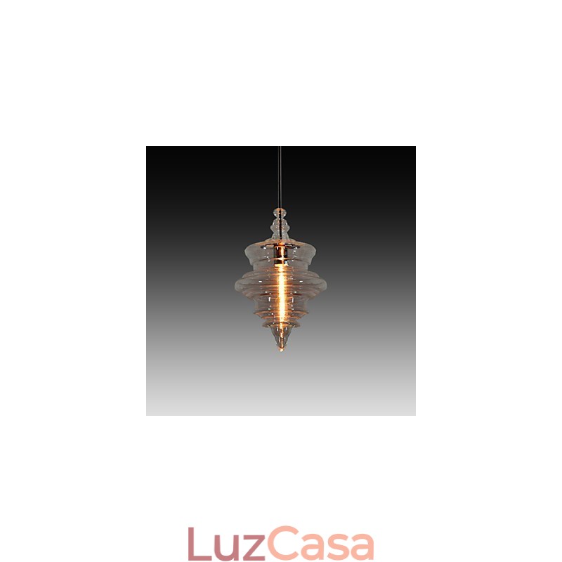 Luminária pendente moderna com 1 luz