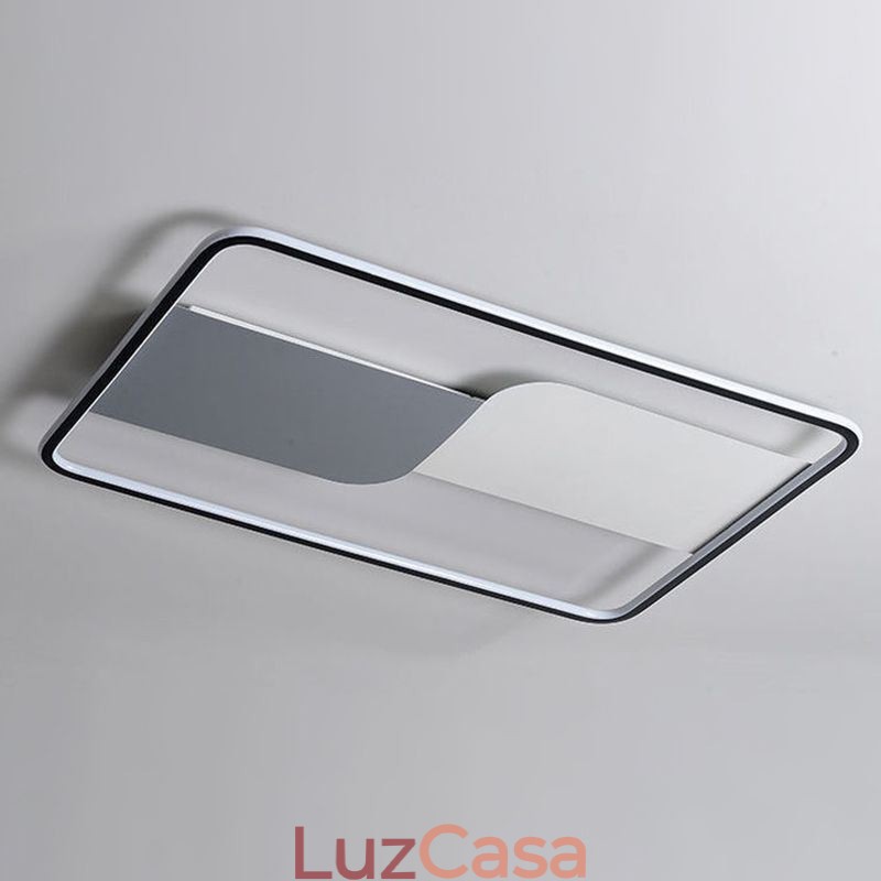 Luminárias de teto modernas Luminárias de teto retangulares embutidas 90*60cm