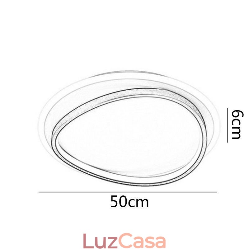 Luminária de teto embutida