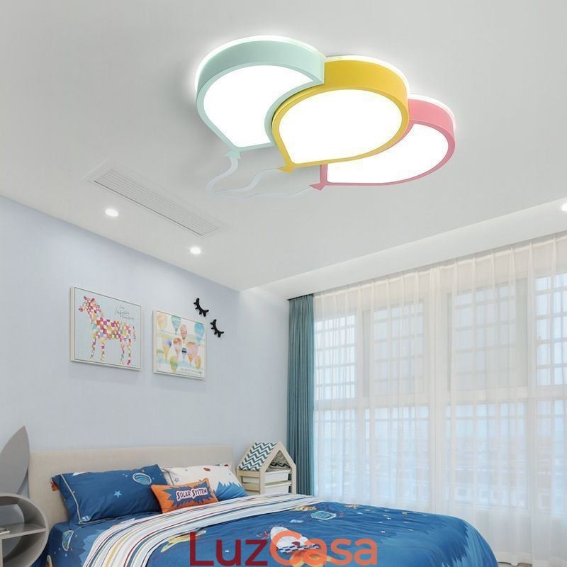 Luminária de teto embutida moderna, luminária de teto com abajur de balão adorável