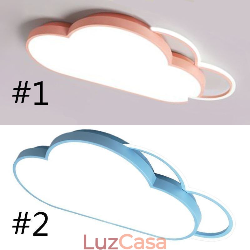 Luzes modernas em forma de nuvem, luminária de teto embutida